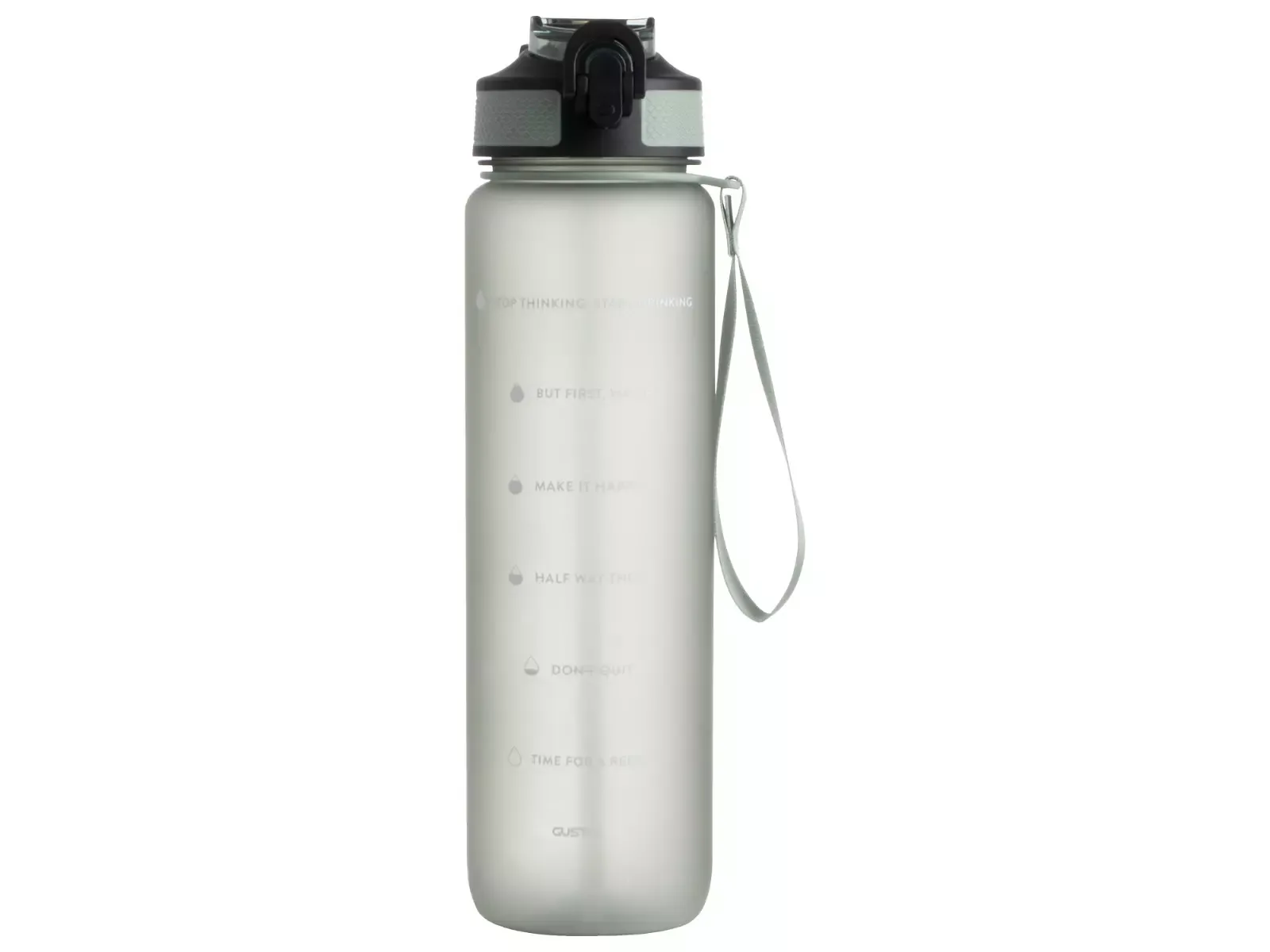 Gusta – Motivatie drinkfles groen, 1L