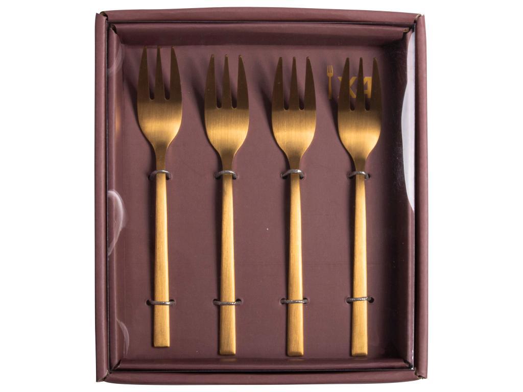 Koffielepeltje koper, 4 stuks