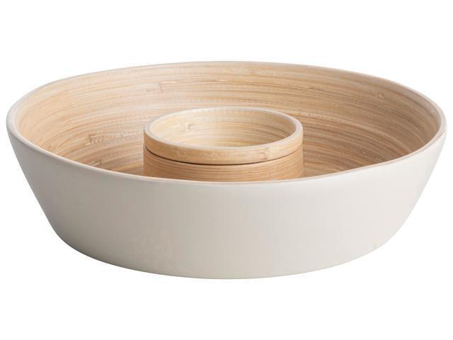 Serveerschaal Bamboe lichtgrijs - Ã˜22cm