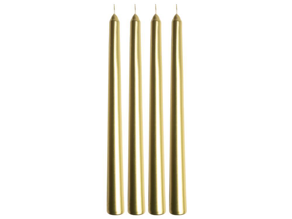 Dinerkaarsen Goud, 4 stuks- Gusta
