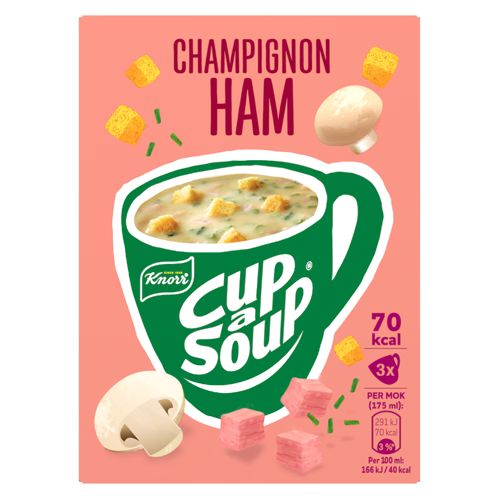 Cup-a-Soup Classics Champignon Ham 21 x 175 ml