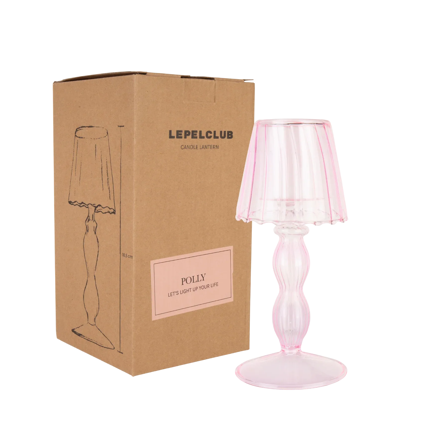 Lepelclub, Dolly Candle Lantern Pink