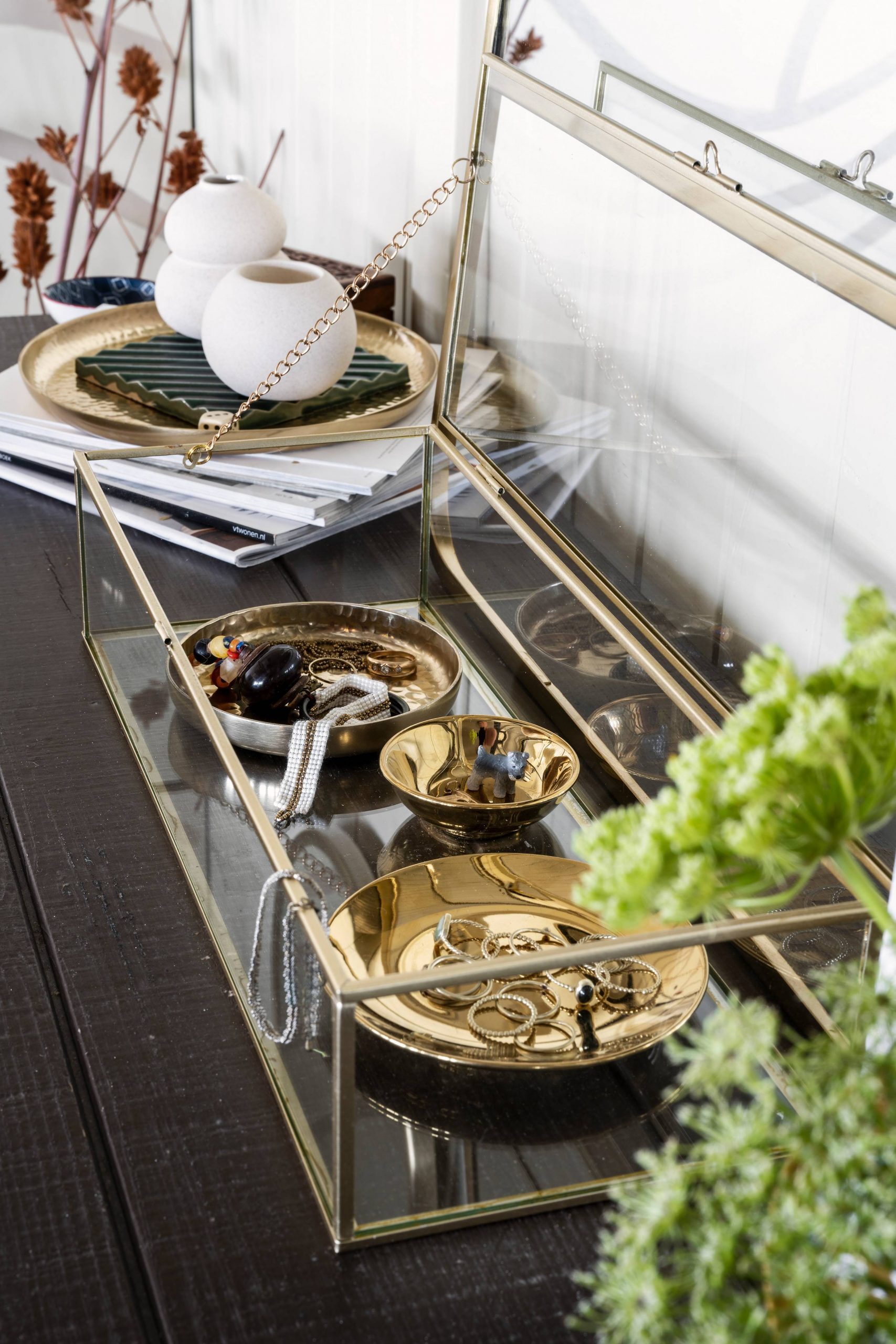 Theetip goud, vtwonen servies