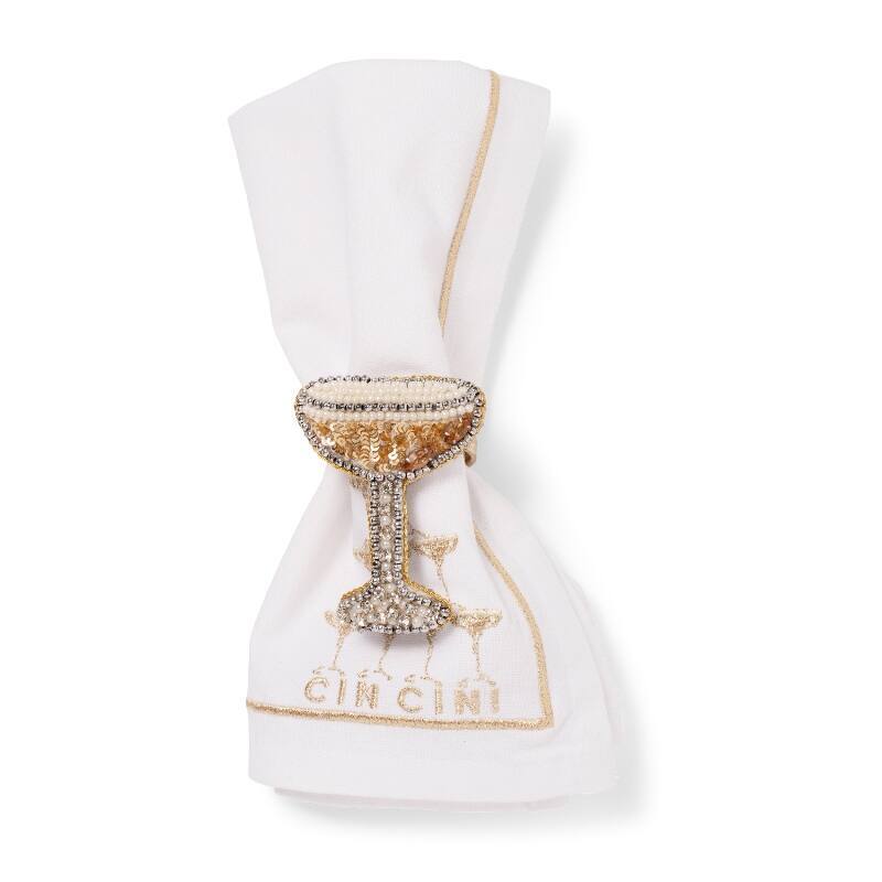 Vondels - Napkin ring, Cocktail Gold