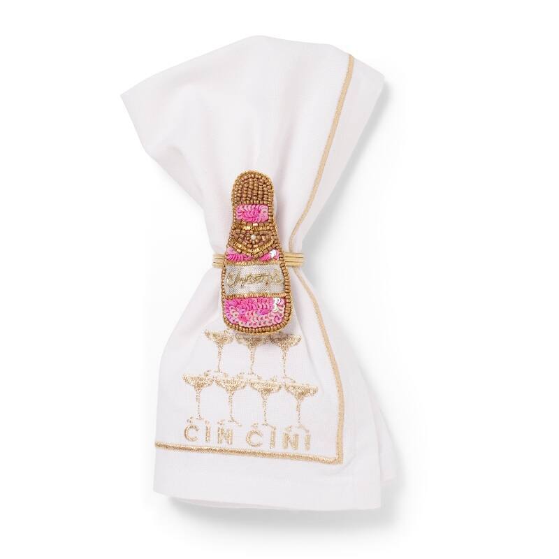 Vondels - Napkin ring, Champagne Pink