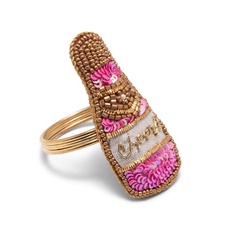 Vondels - Napkin ring, Champagne Pink
