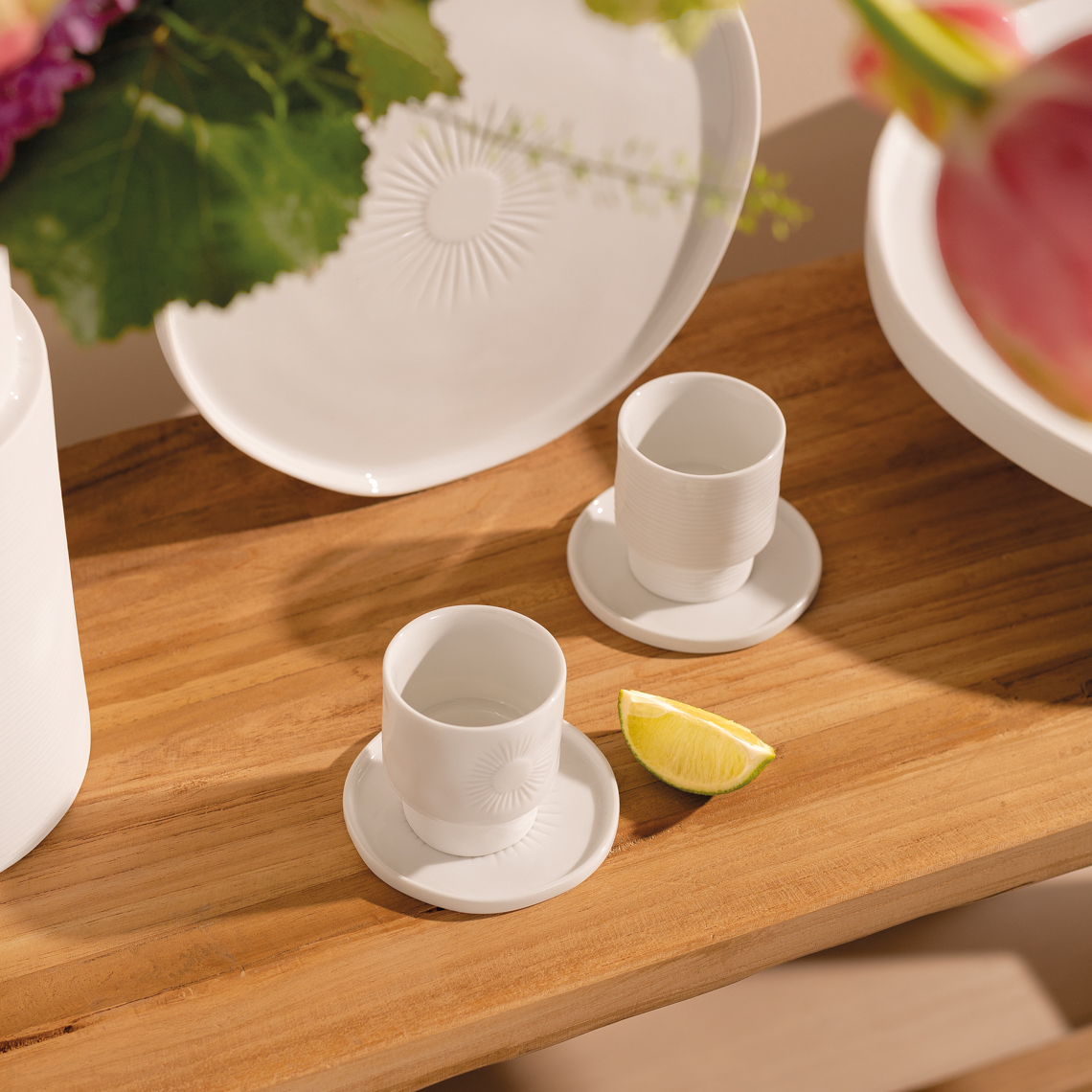 Räder - Espressokopje met schotel 'Stripes', 60ml