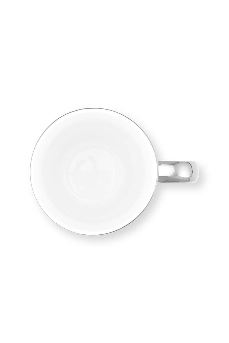 Set van 2 XL mokken, zilver, 400ml
