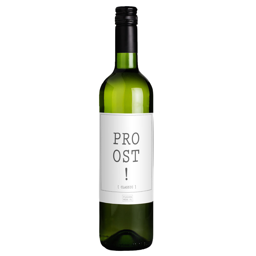 Proost - wit of rood, Flessenwerk