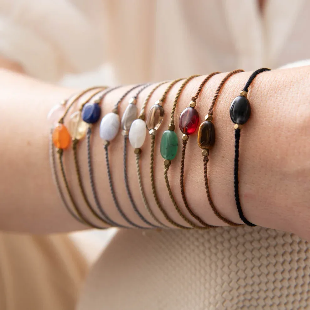 A Beautiful Story – Edelsteenkaart met armband, Carneool
