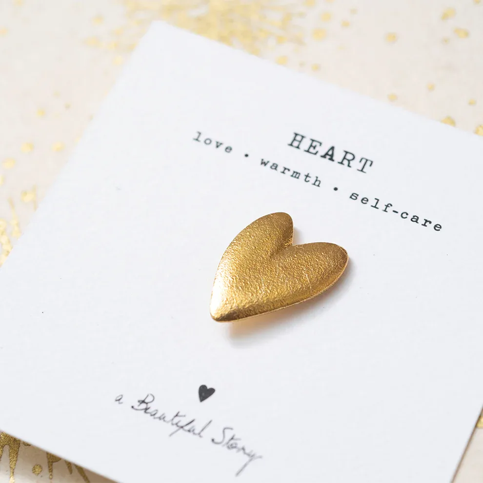A Beautiful Story – Broche Hart, Verguld
