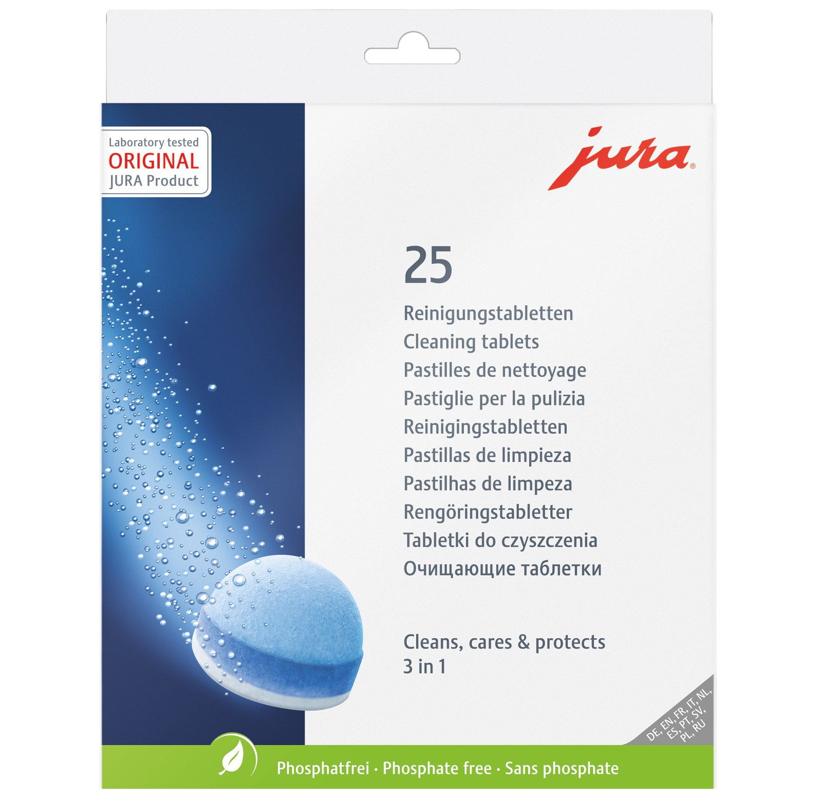 JURA 3 in 1 reinigingstabletten 25 stuks