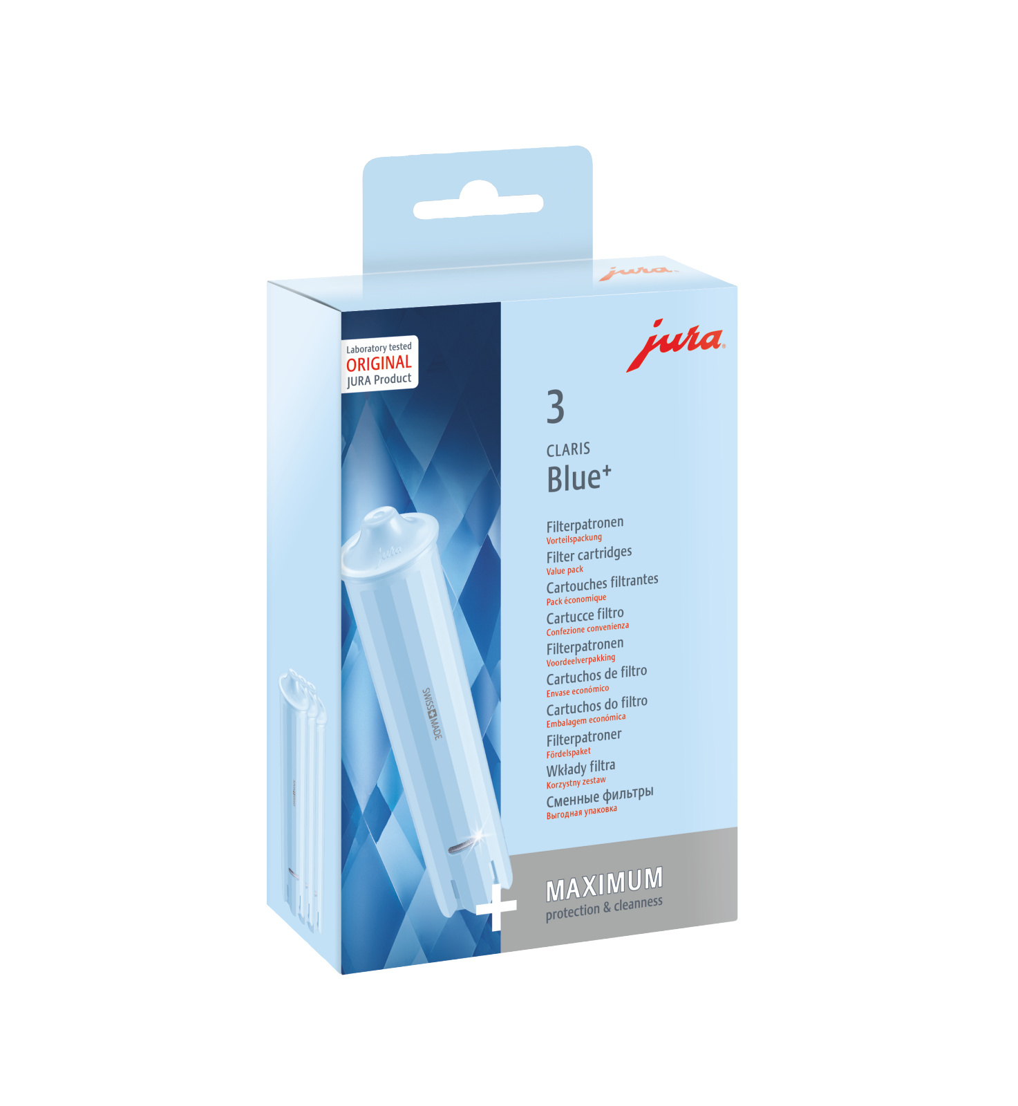 JURA CLARIS Blue+-filterpatroon - Set met 3 filters