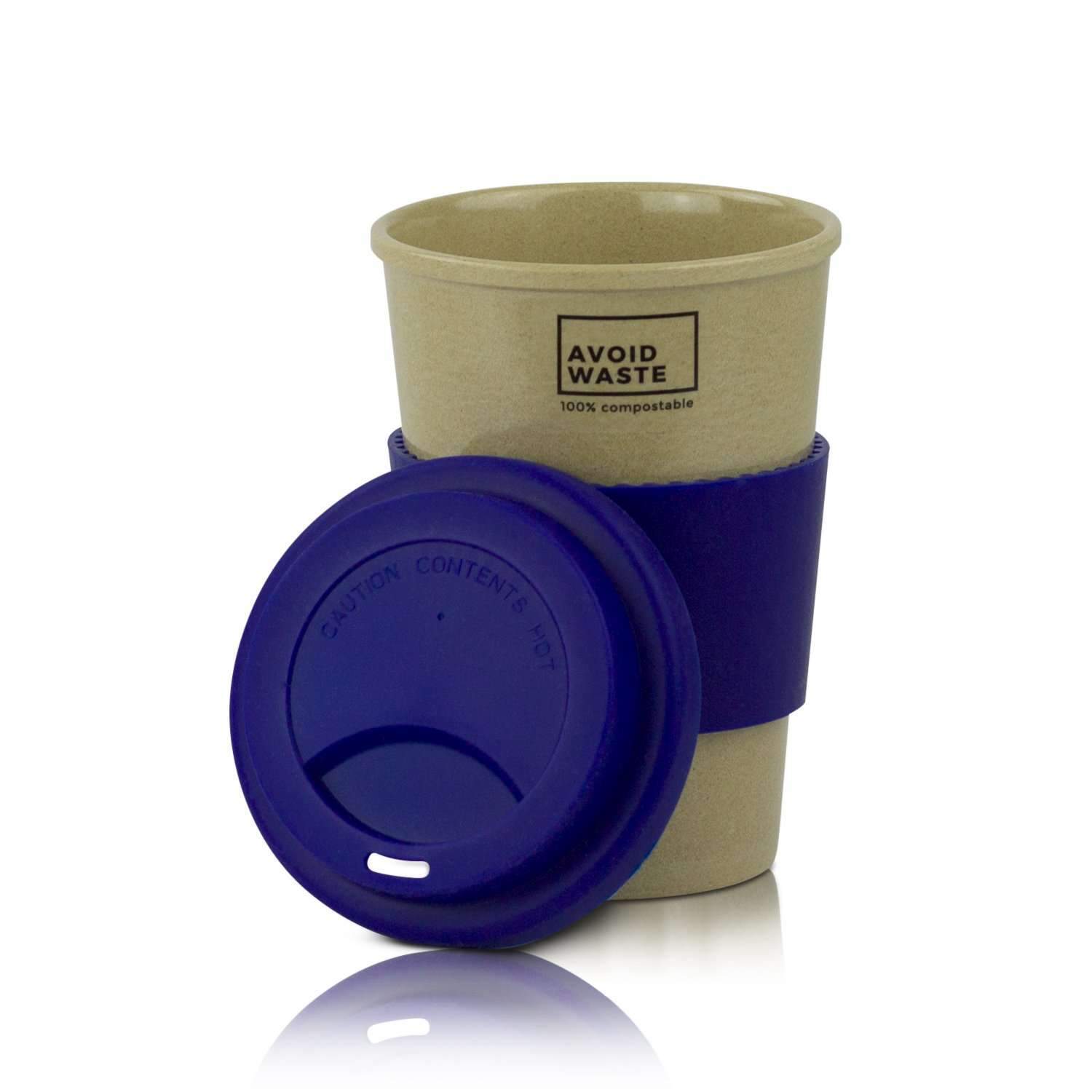 Coffee to go beker, 400 ml, blauw