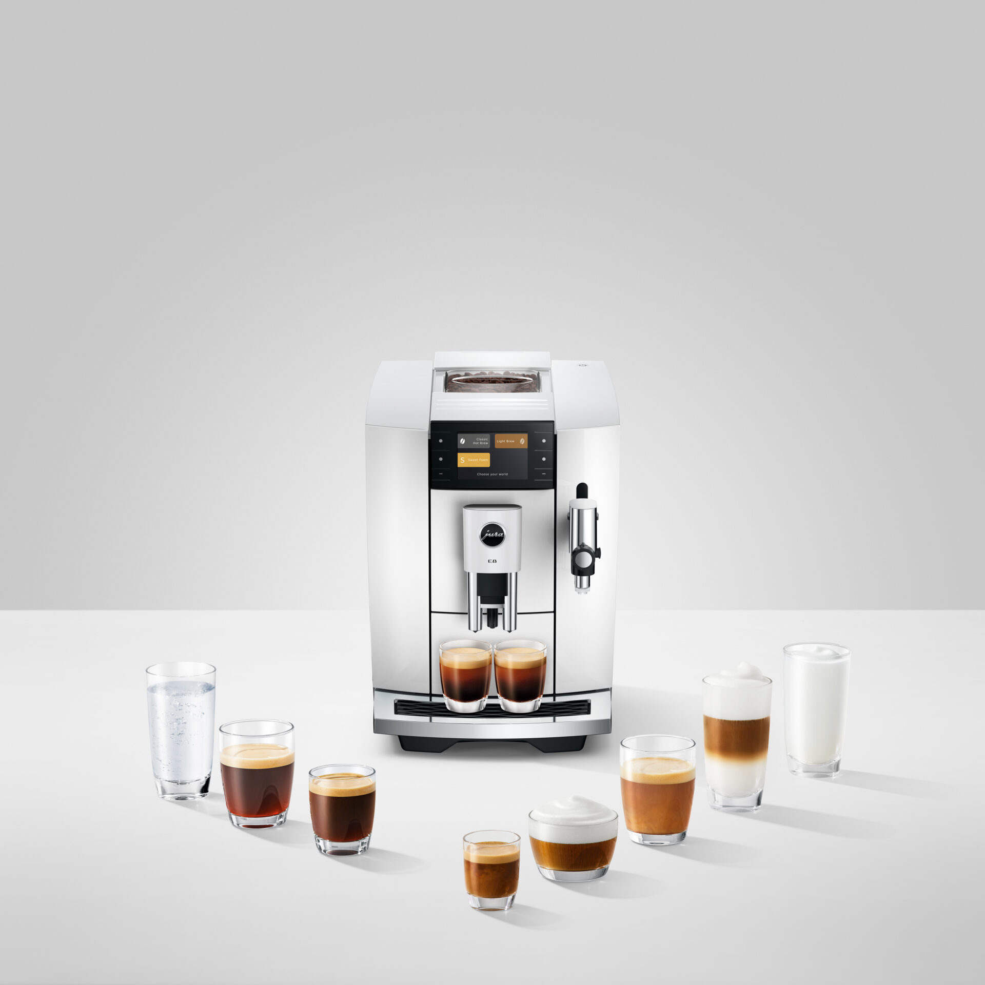 JURA E8 Piano White (ED)