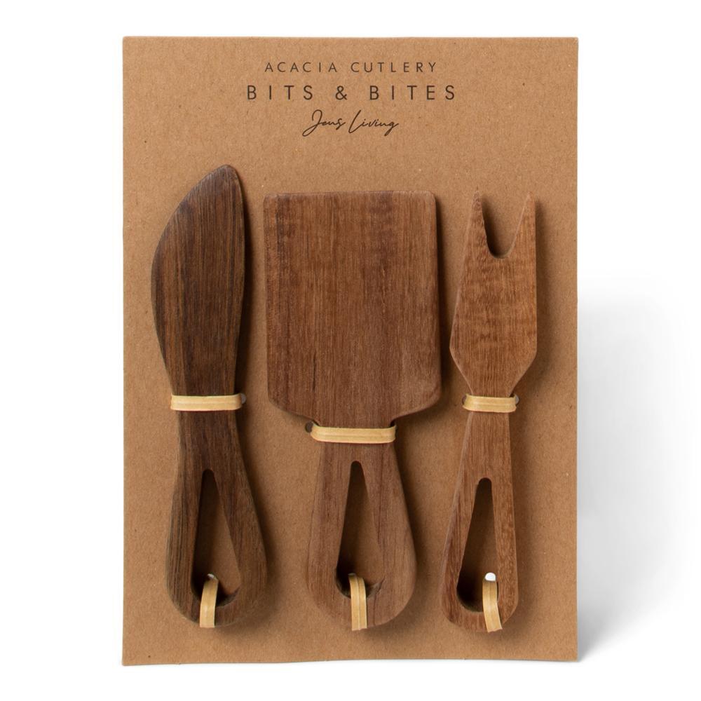 Acacia borrelbestek, set van 3 Jens Living