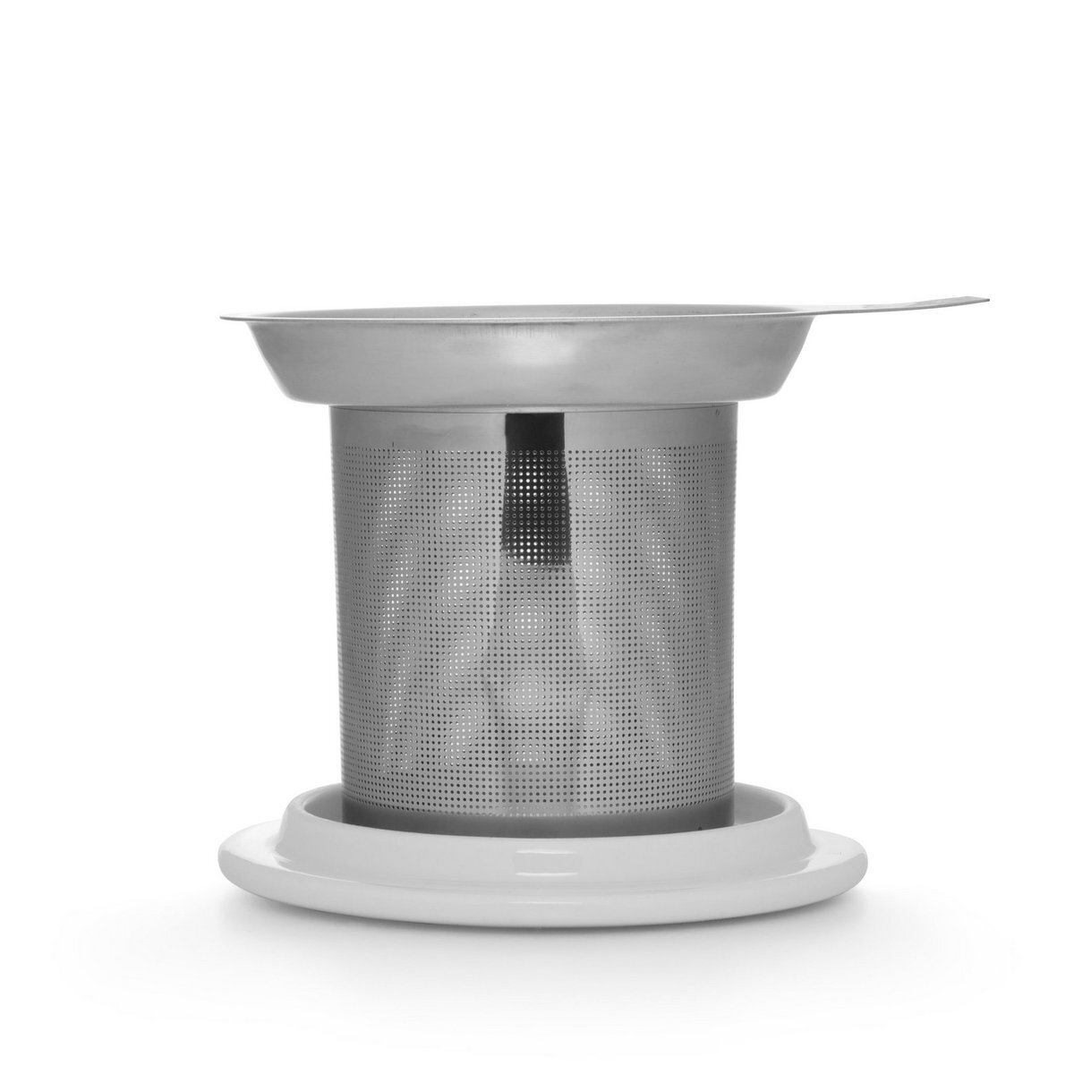 VIVA Minima - metalen infuser met keramisch deksel, wit