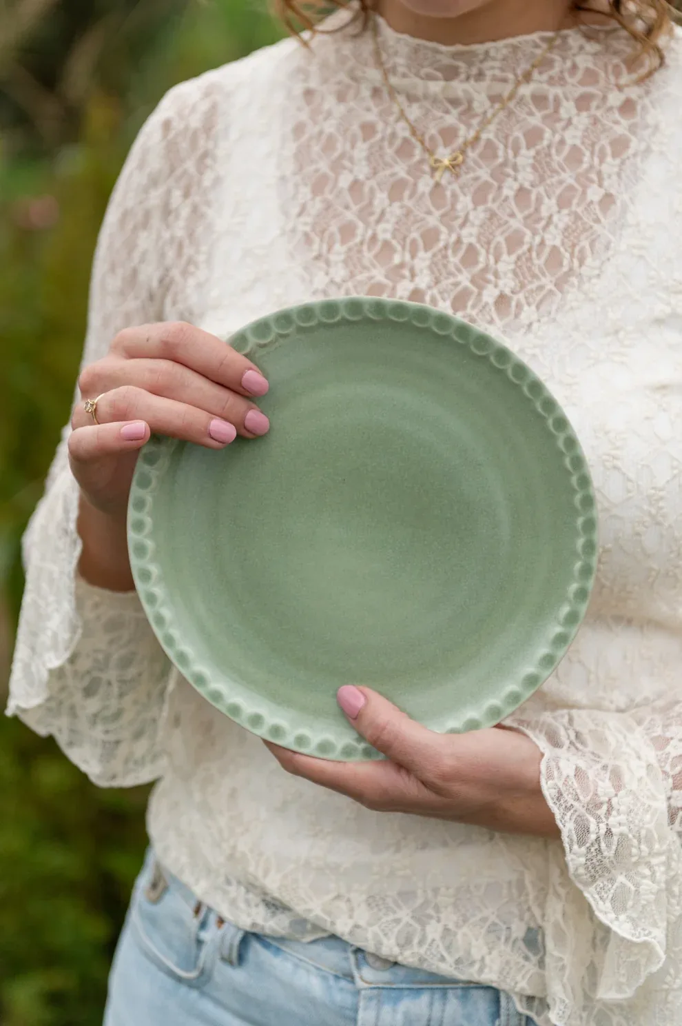 Sus.Studio - Salie ontbijtbord 22,5cm, groen