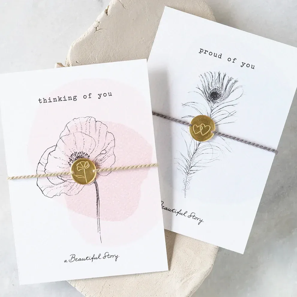 A Beautiful Story - Sieraden Ansichtkaart Poppy