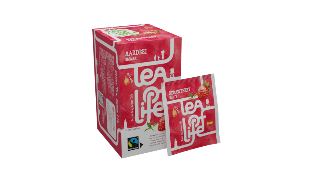 Tea of life Originals, aardbei, fairtrade