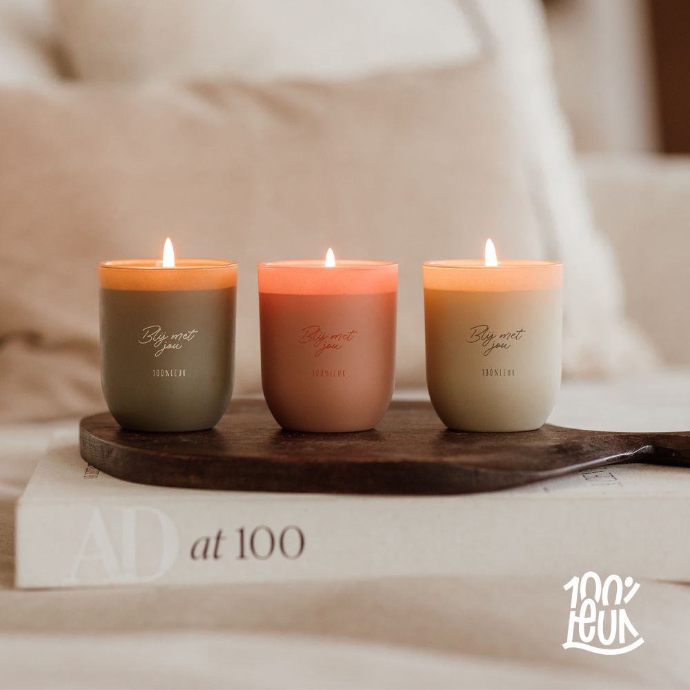 Geurkaars in cadeauverpakking 'Mama' – 100% Leuk