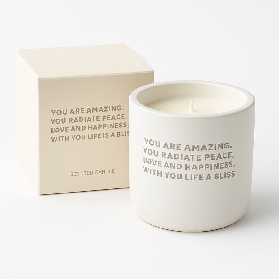 THE GIFT LABEL - Cemented Candle 170gr, STUDIO - You are amazing