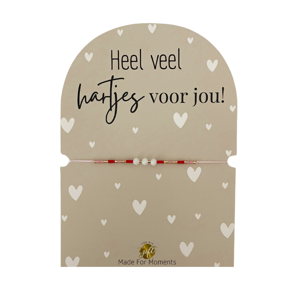 The Big Gifts - Armbandje Hartjes voor jou