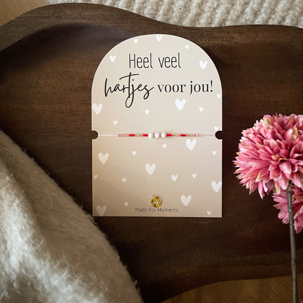 The Big Gifts - Armbandje Hartjes voor jou