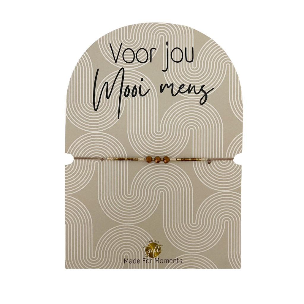 The Big Gifts - Armbandje Voor jou Mooi mens
