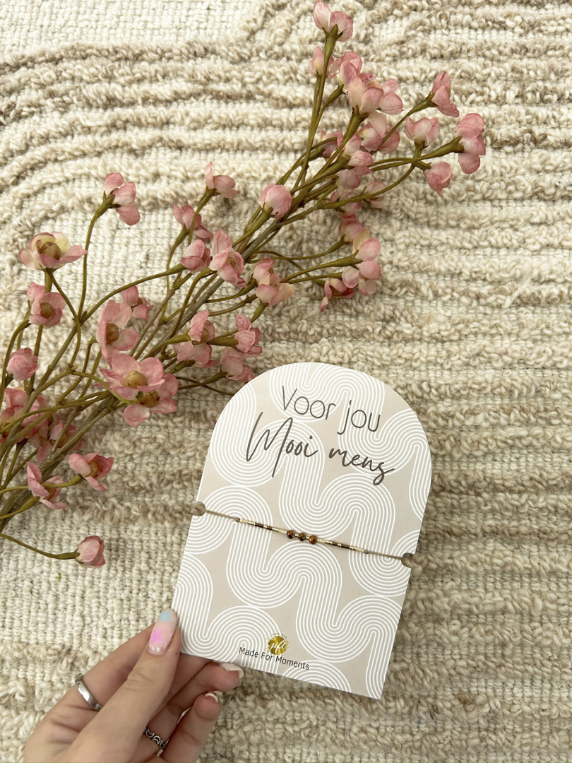 The Big Gifts - Armbandje Voor jou Mooi mens