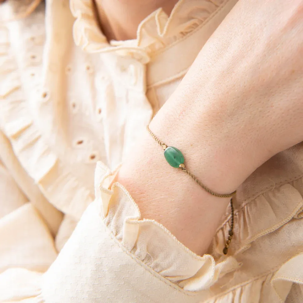 A Beautiful Story – Edelsteenkaart met armband, Aventurijn