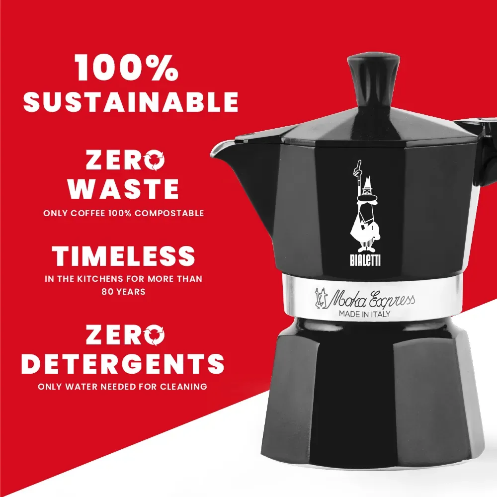 Bialetti Moka Express - Zwart