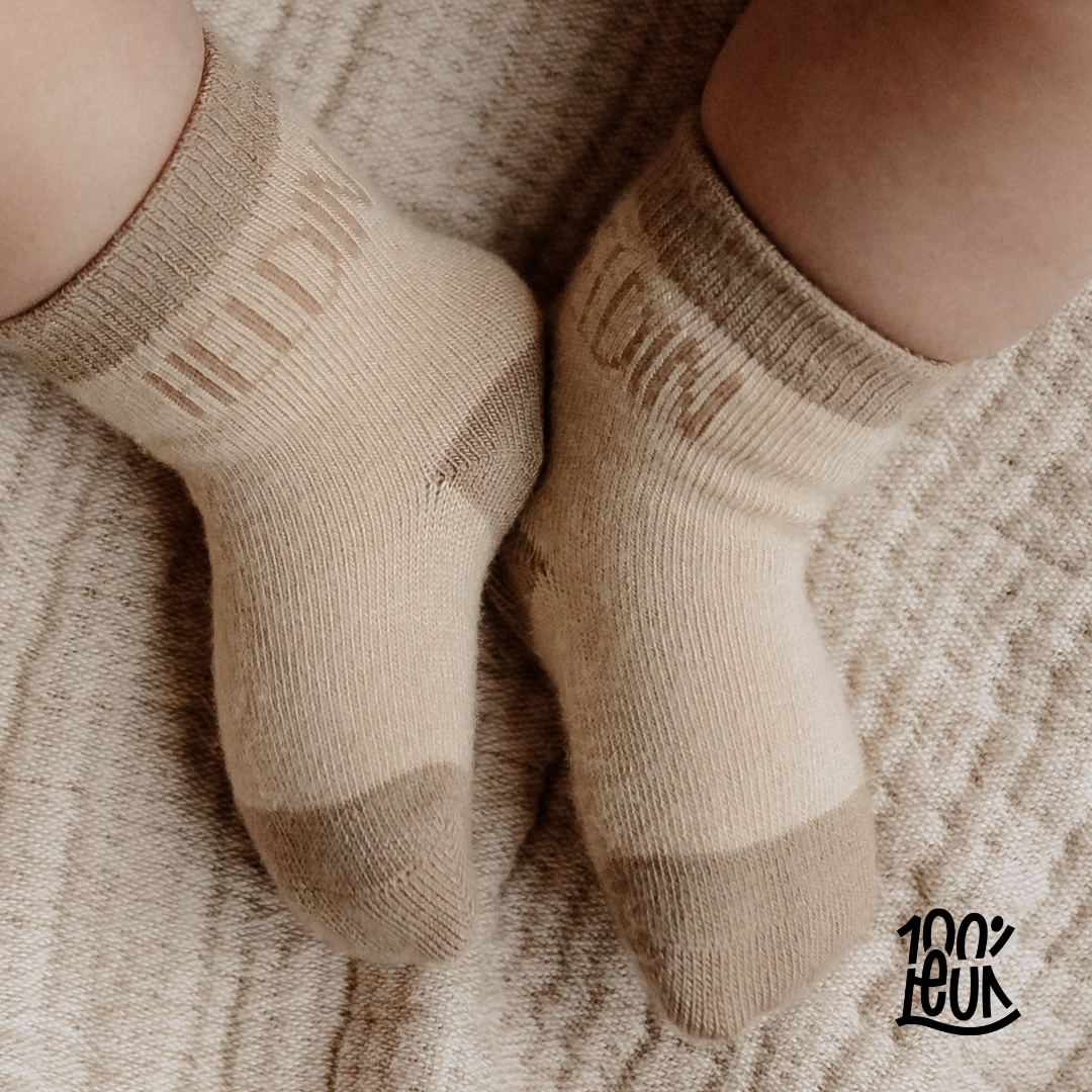100% Leuk - Babysokjes 'Heldin'