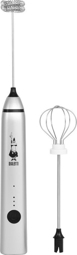 Bialetti Melkopschuimer Pro Silver – oplaadbaar