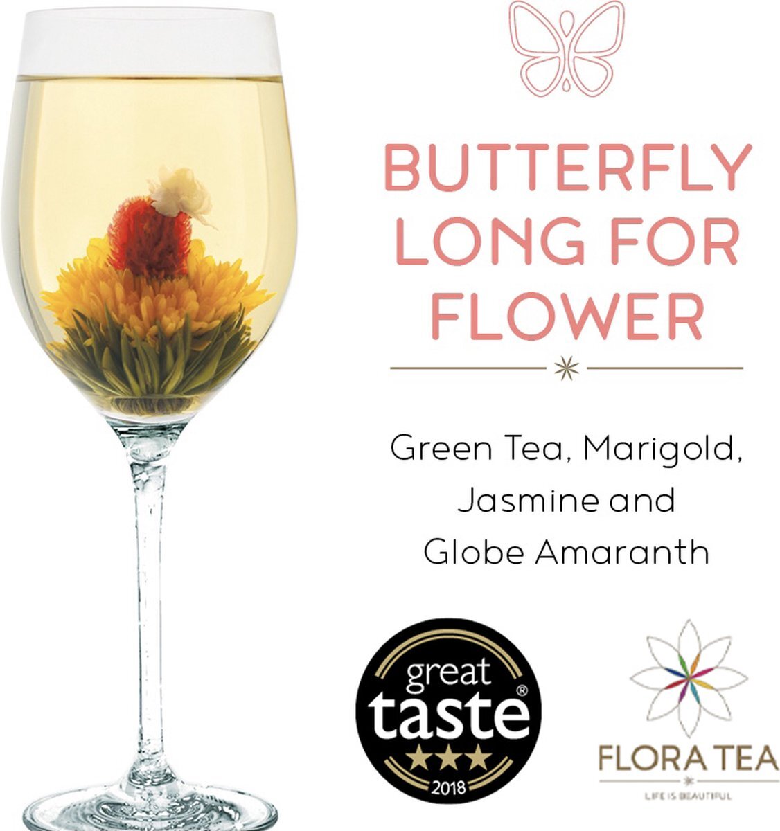 Theebloem Butterfly Long for Flower – Flora Tea