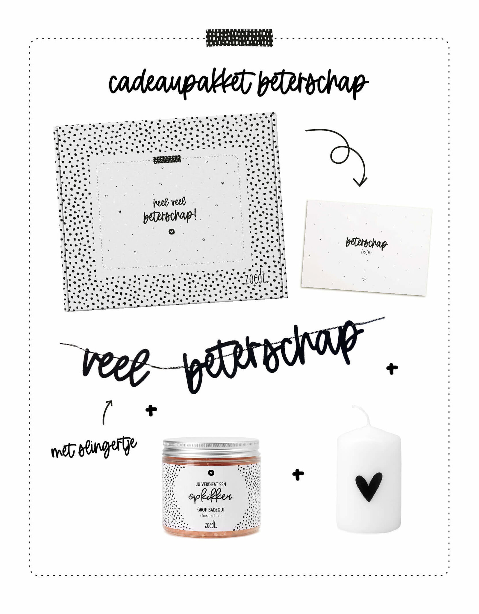 Cadeaupakket ‘Heel veel beterschap!’ – Zoedt