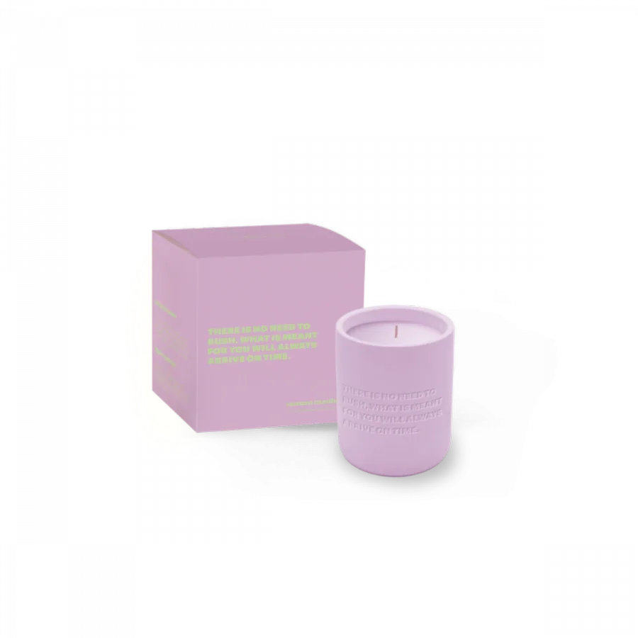 THE GIFT LABEL - Cemented Candle 170gr, STUDIO - There is no need to rush
