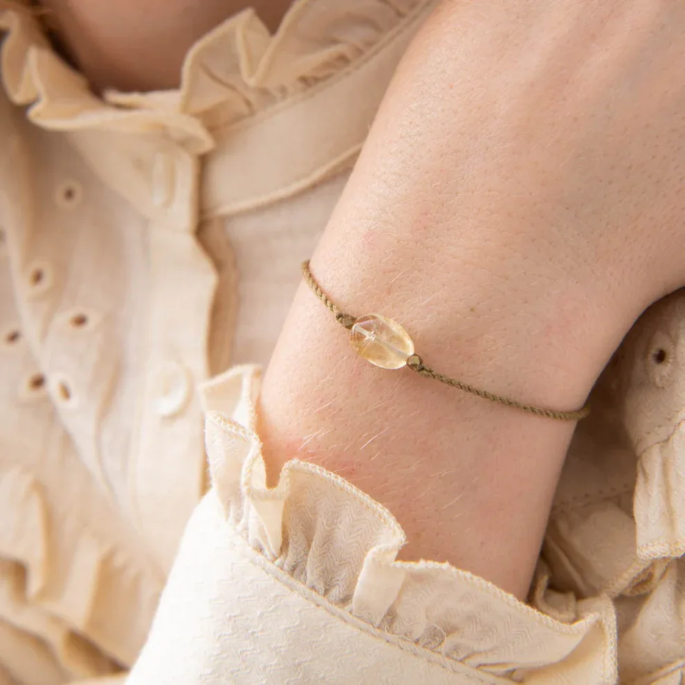 A Beautiful Story – Edelsteenkaart met armband, Citrien