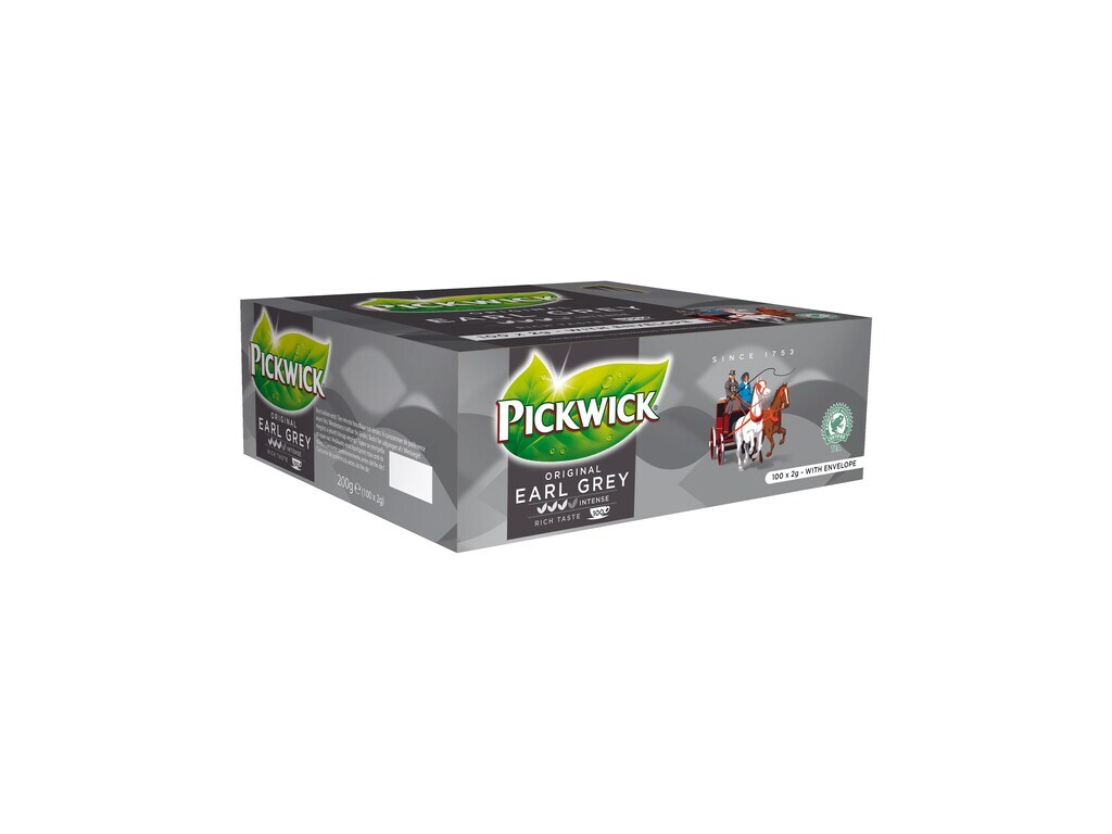 Pickwick Earl Grey, 100x2gram met envelop UTZ