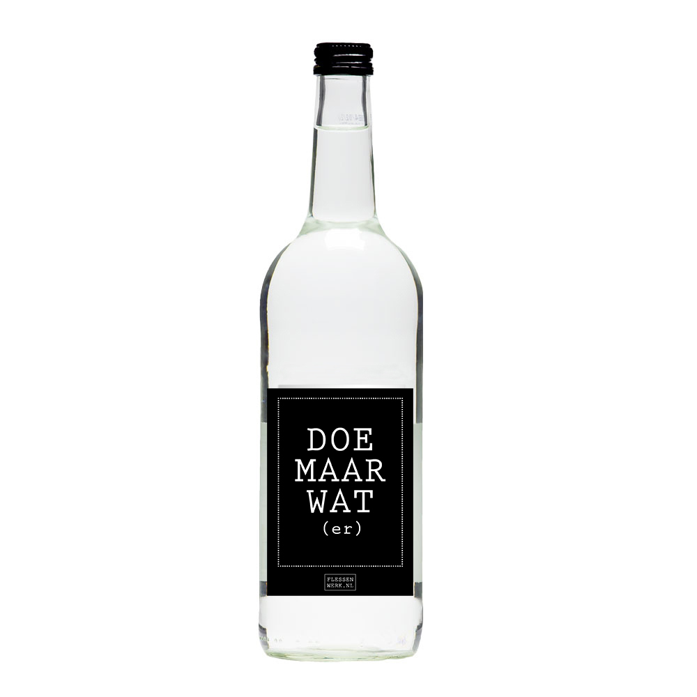 Doe maar wat(er) - Bronwater, Flessenwerk