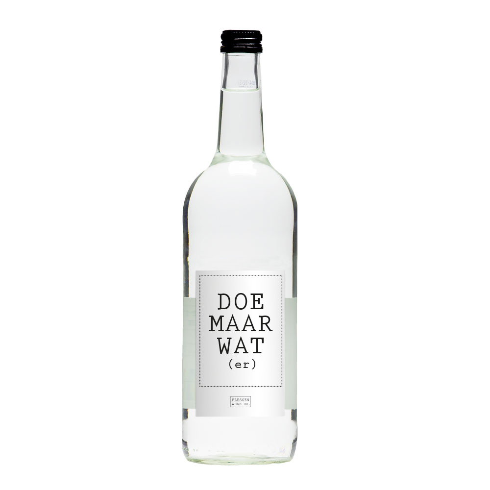 Doe maar wat(er) - Bronwater, Flessenwerk