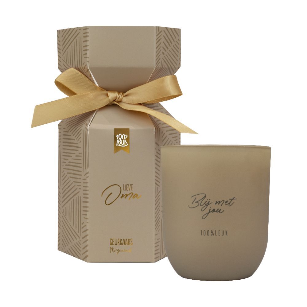 Geurkaars in cadeauverpakking 'Oma' – 100% Leuk