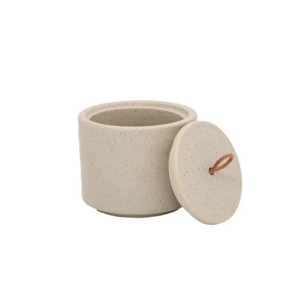 Leeff – Keramieken voorraadpot, Groot, Taupe