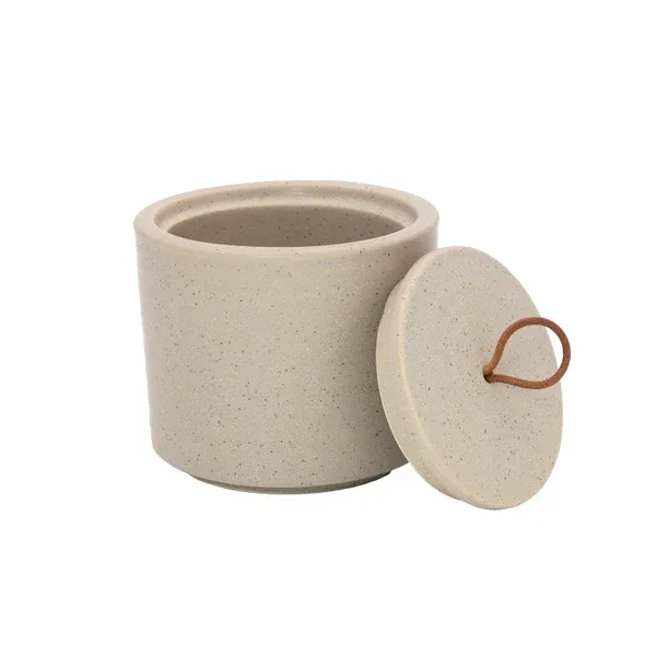 Leeff – Keramieken voorraadpot, Taupe