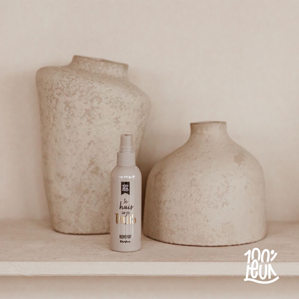 Roomspray 'Je huis is je thuis' – 100% Leuk