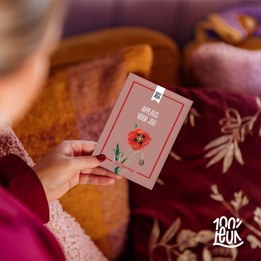 Bloemenzaadjes 'Applaus voor jou', Klaproos– 100% Leuk