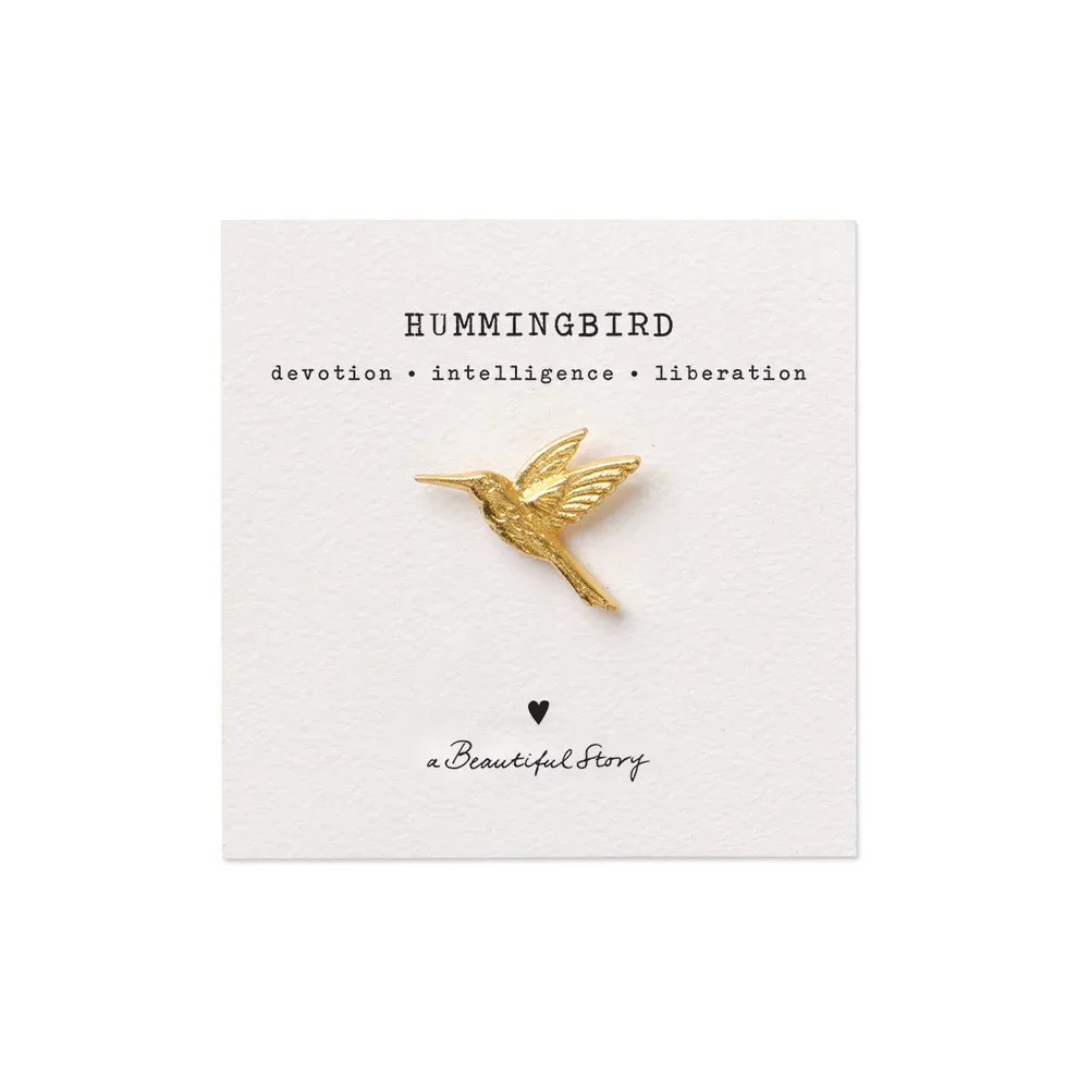 A Beautiful Story – Broche Kolibri, Verguld