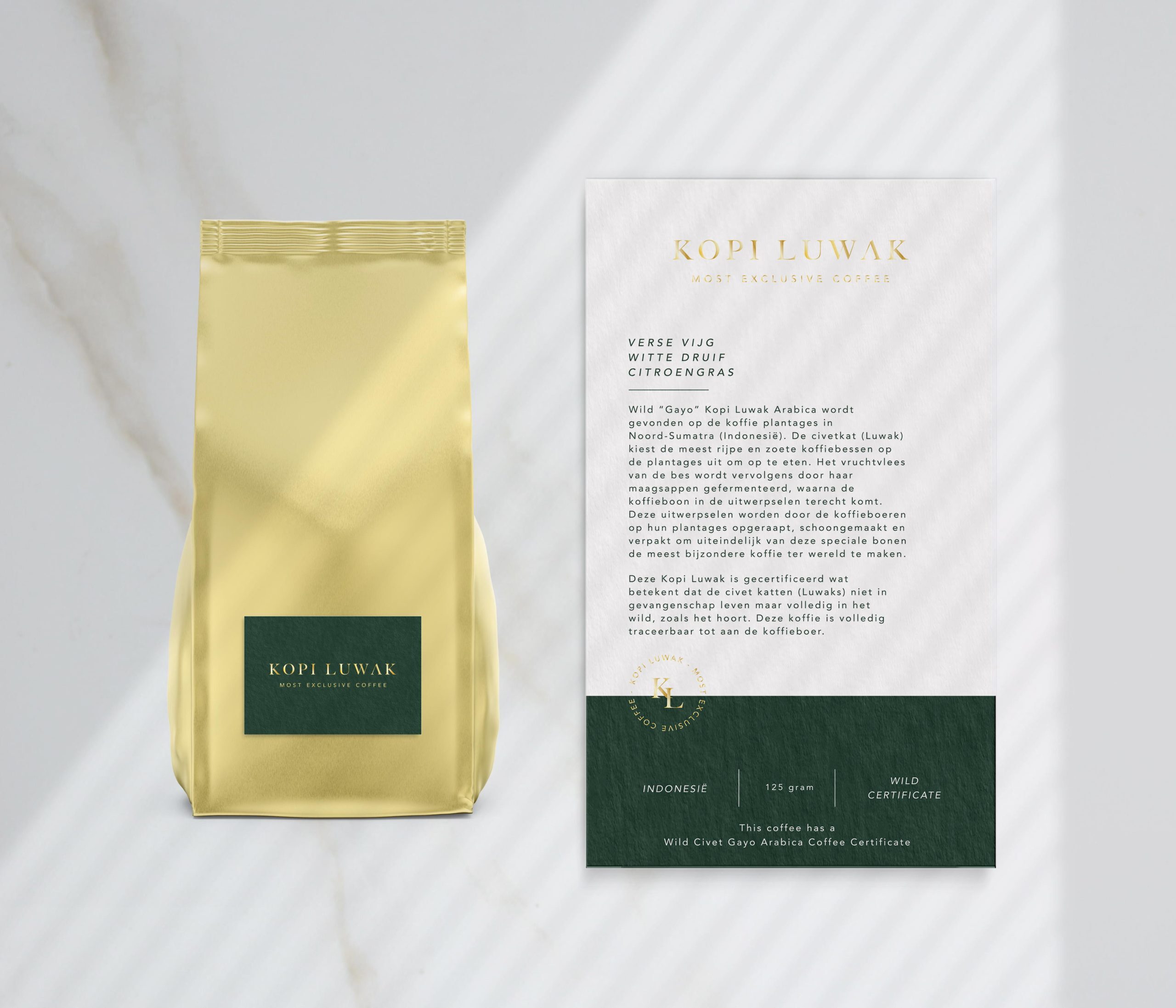Kopi Luwak in geschenkdoos, 125 gram