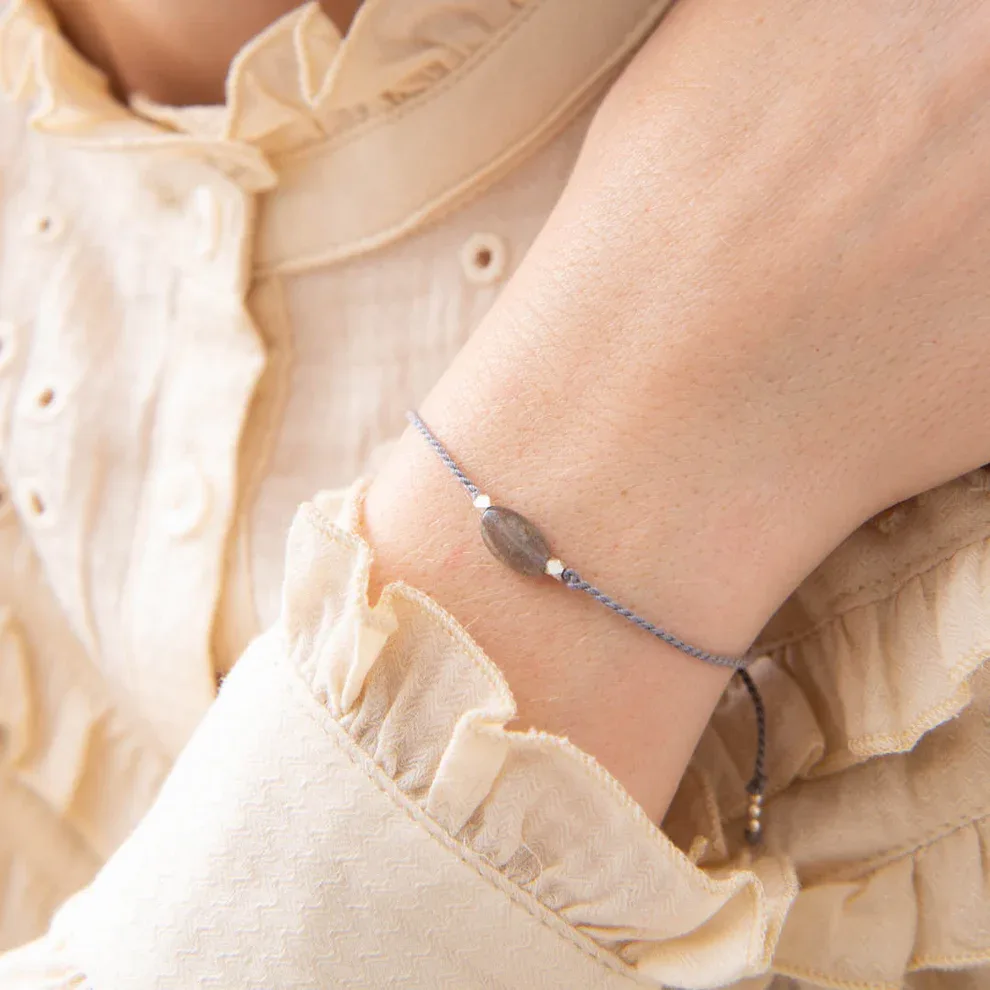 A Beautiful Story – Edelsteenkaart met armband, Labradoriet