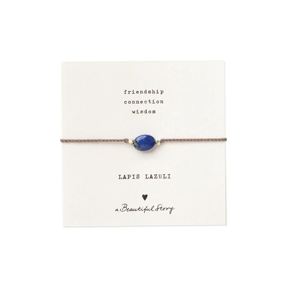 A Beautiful Story – Edelsteenkaart met armband, Lapis Lazuli